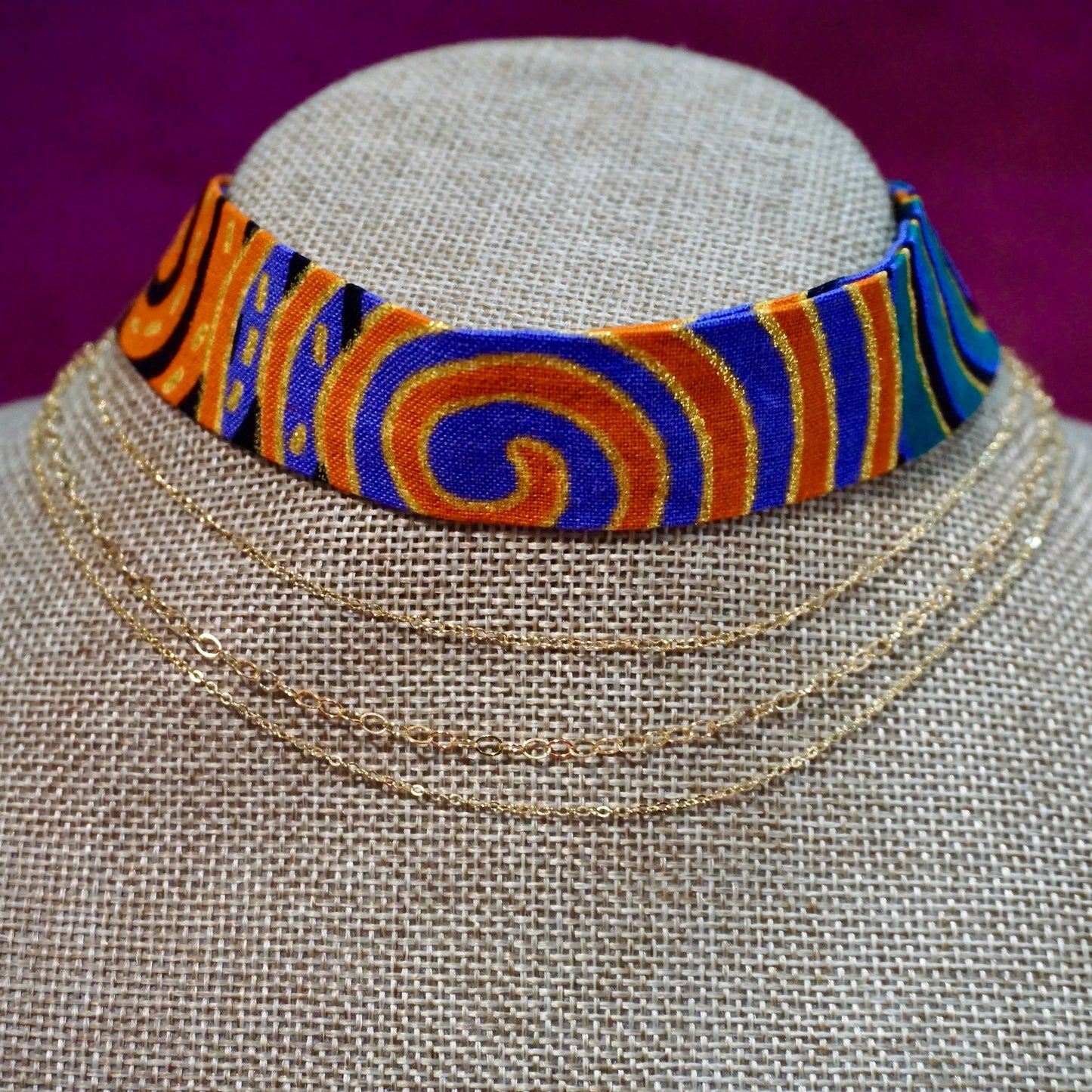 Feray Ankara Fabric Choker