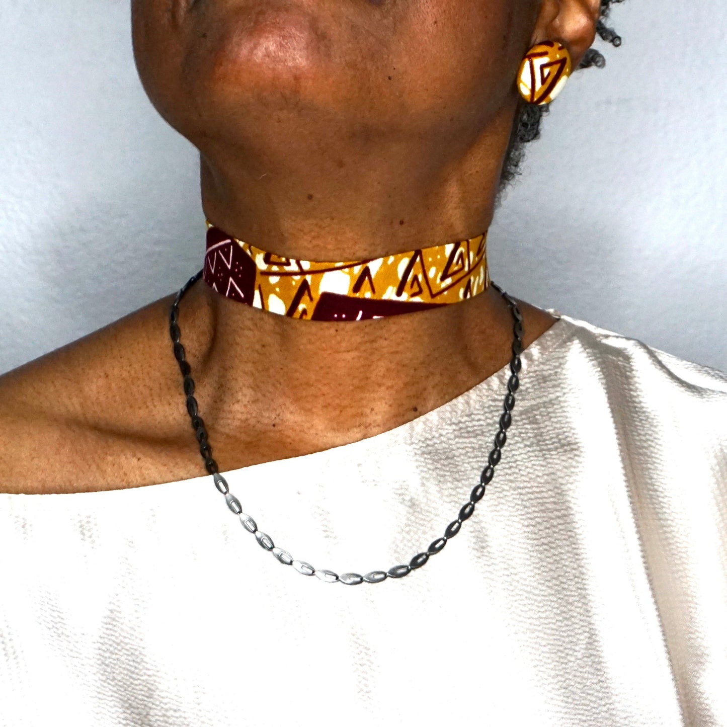 Neoma Ankara Fabric Choker