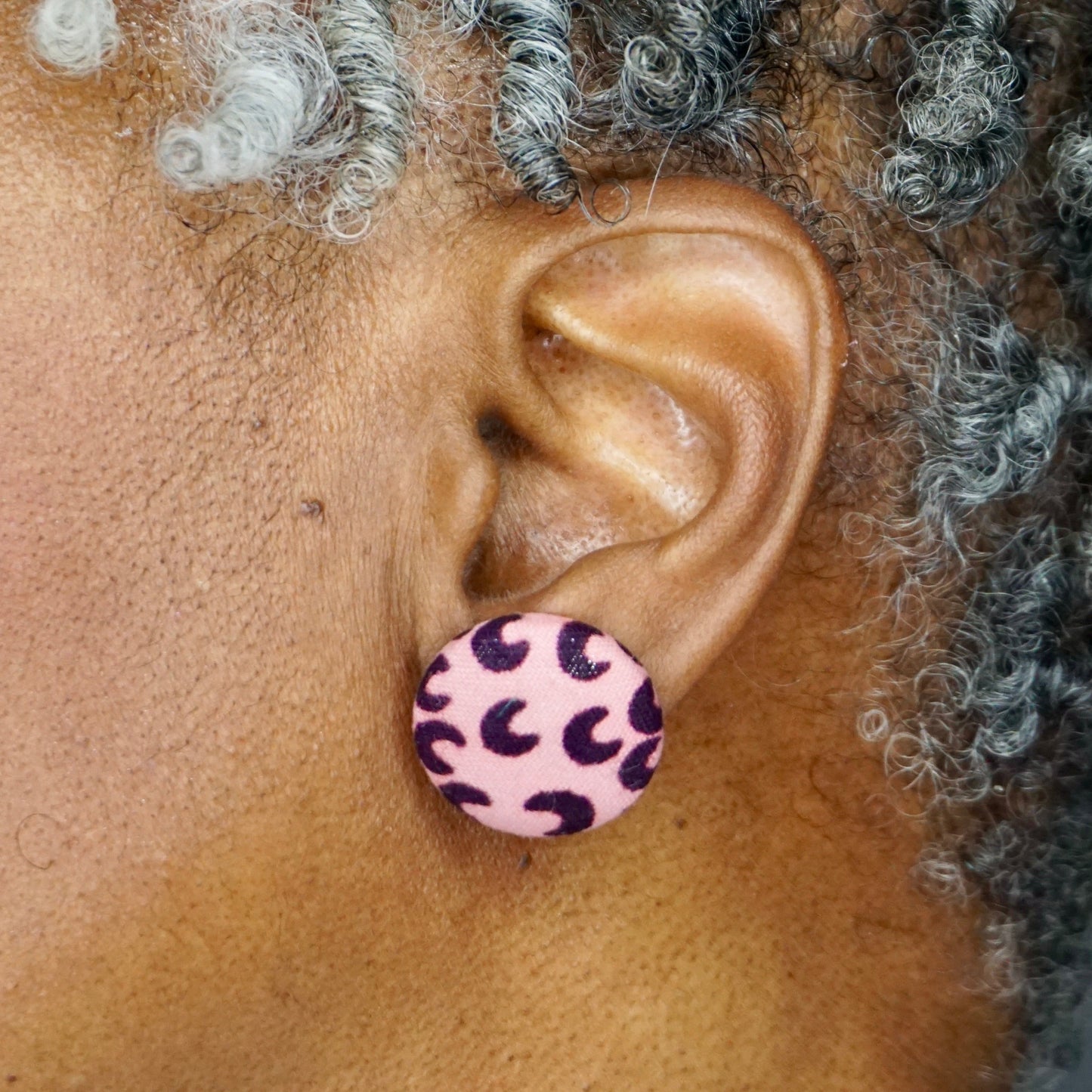 Aeliana Ankara Fabric Stud Earrings