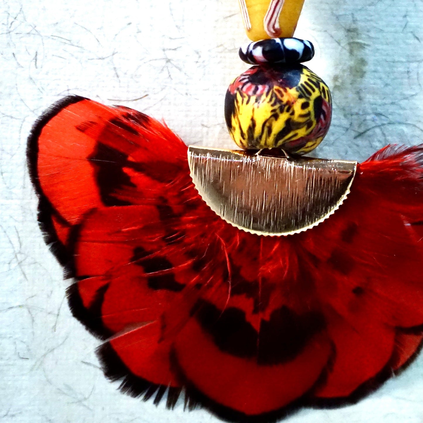 Lycoris Feather Earrings