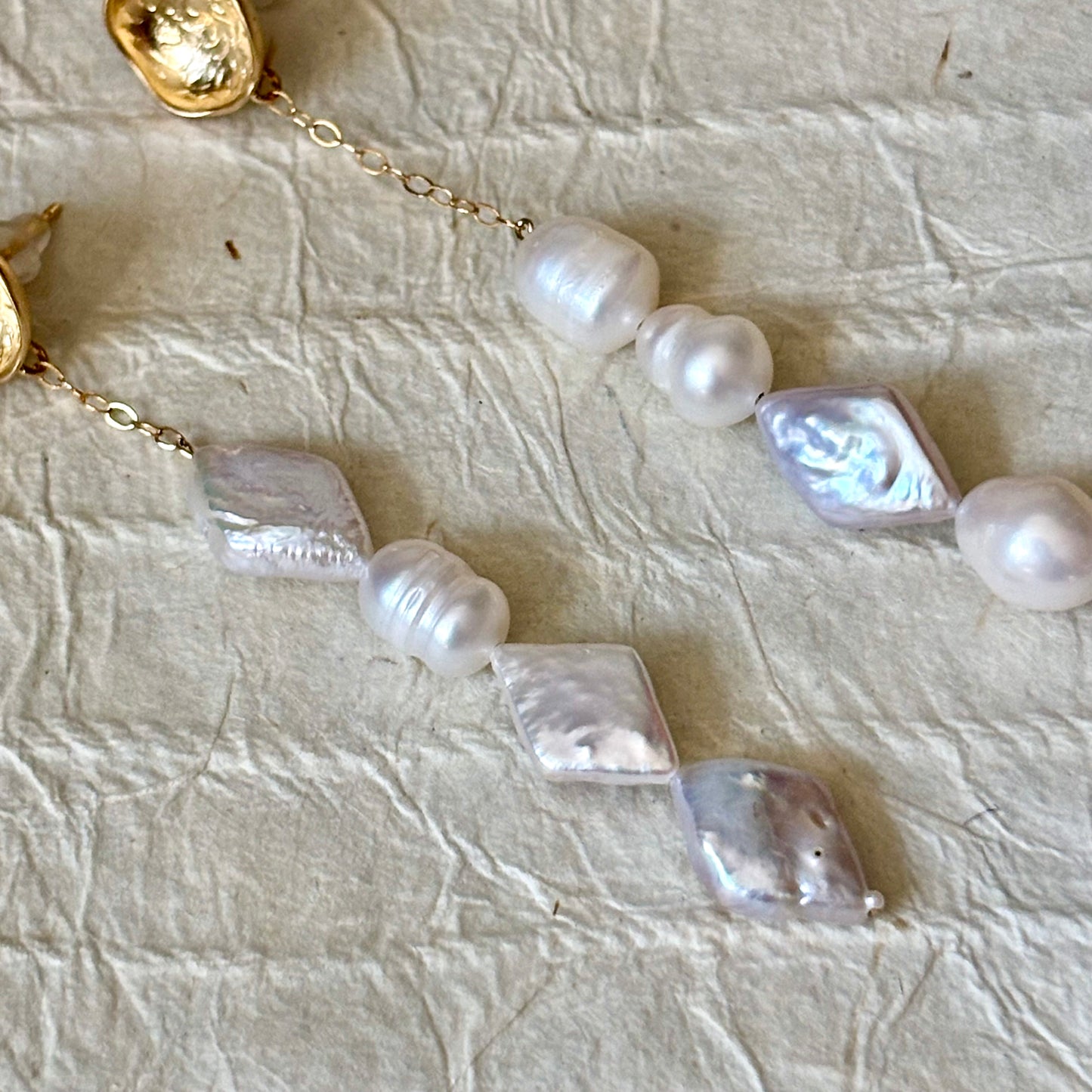 Cyra Freshwater Pearl Dangle Earrings