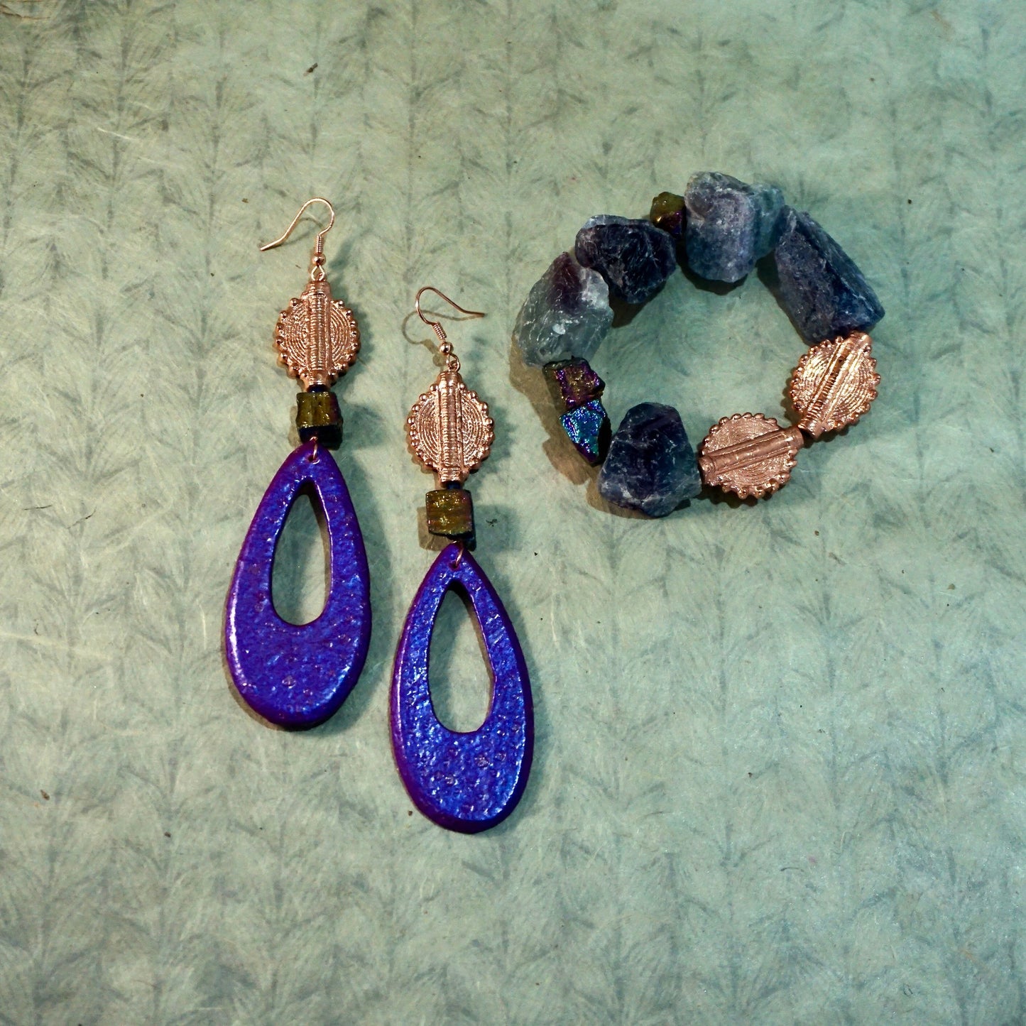 Kalinda Earrings x Dwabha Bracelet Set