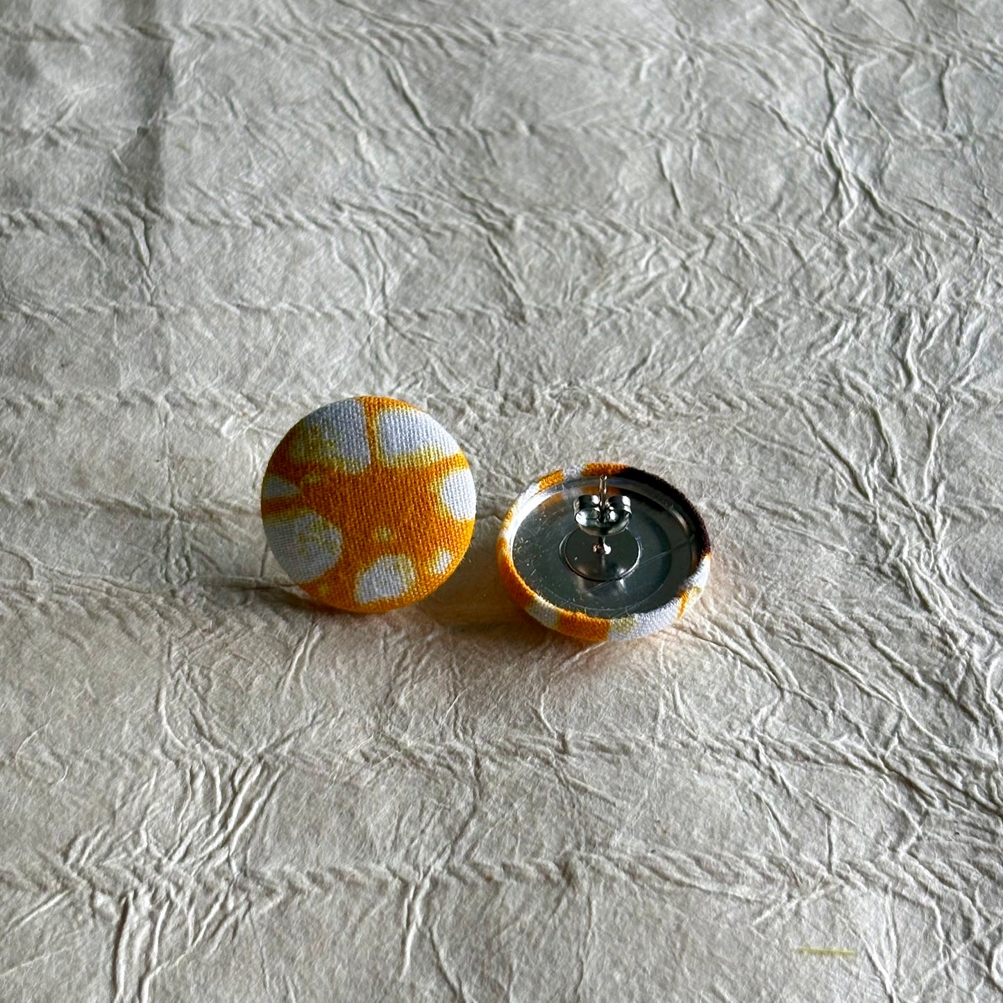 Tanji Ankara Fabric Stud Earrings