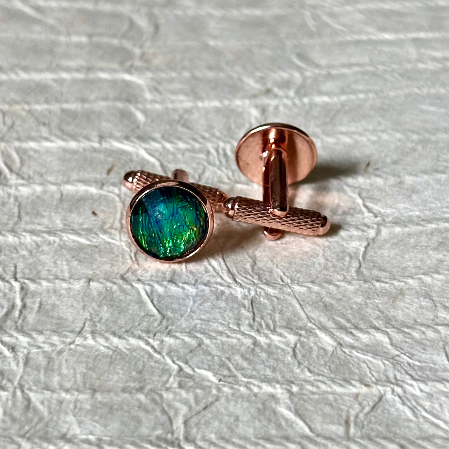 Amadeo Iridescent Cabochon Cufflinks