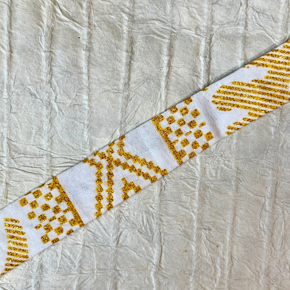 Naja Ankara Gold-trim Cotton Choker