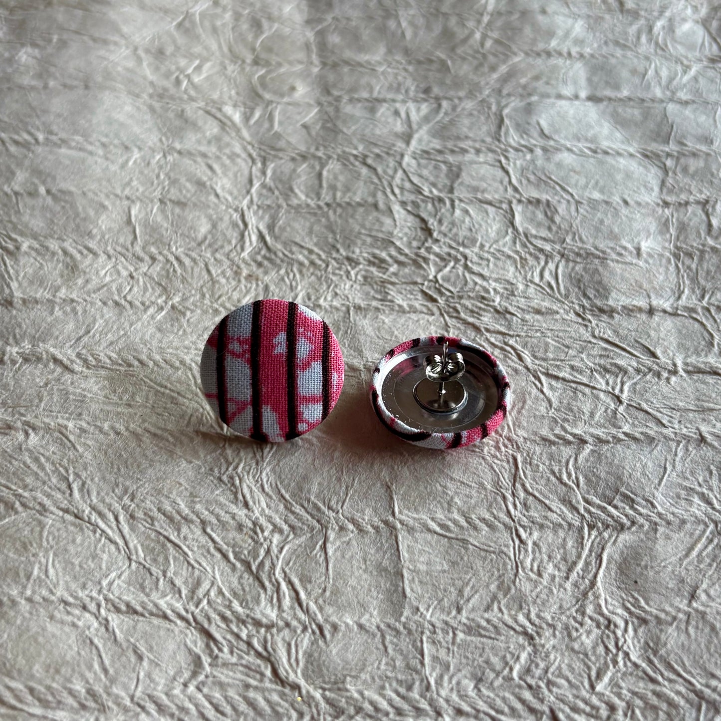 Omayra Ankara Fabric Stud Earrings