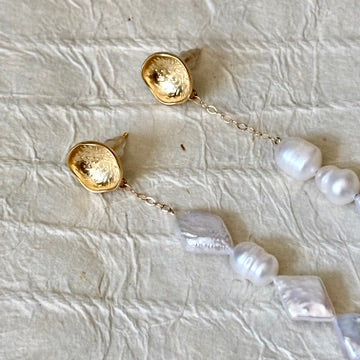 Cyra Freshwater Pearl Dangle Earrings