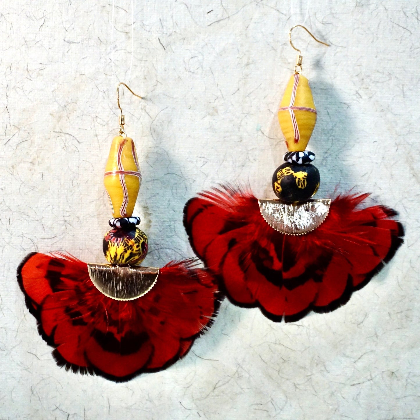 Lycoris Feather Earrings