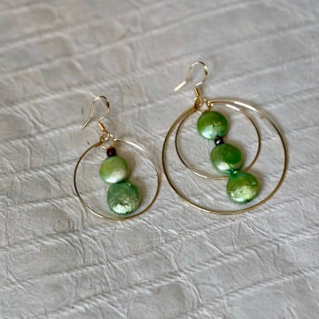 Anatola Mother-of-Pearl Hoop Earrings