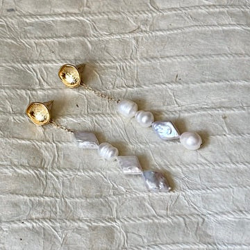 Cyra Freshwater Pearl Dangle Earrings