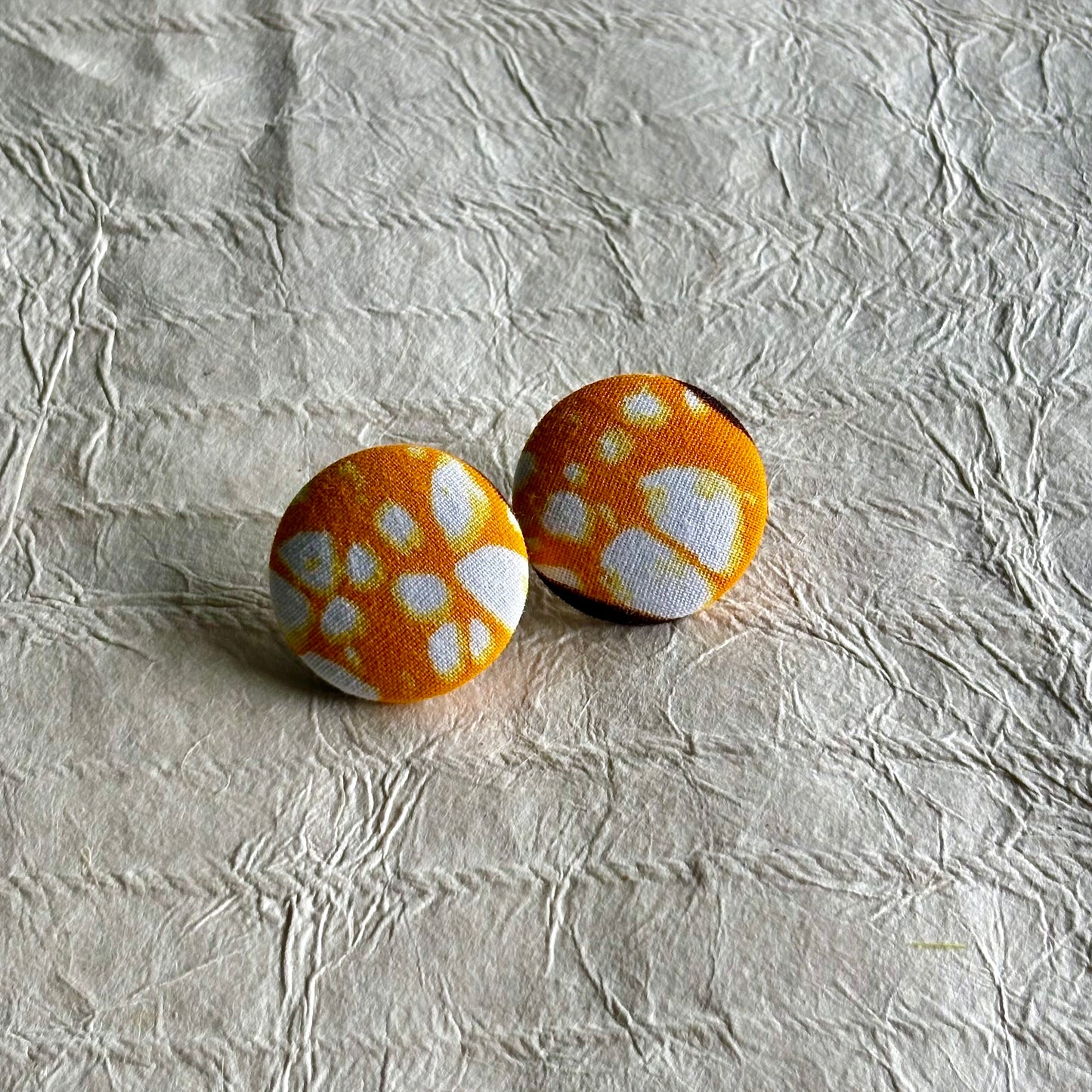 Tanji Ankara Fabric Stud Earrings