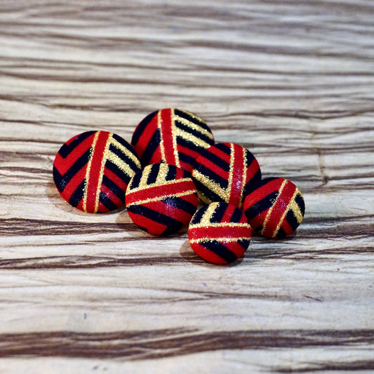 Sharvari Ankara Fabric Stud Earrings