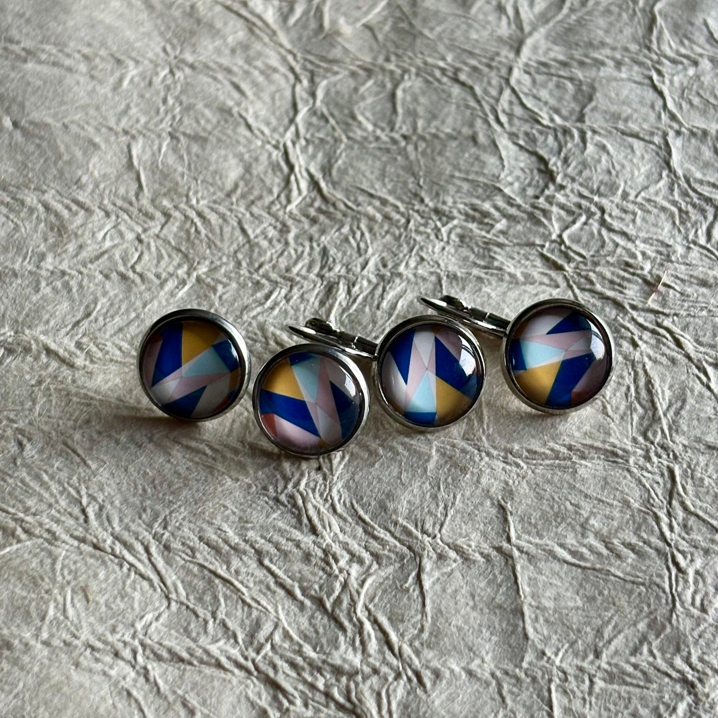 Sanaa Stud & Lever-back Cabochon Earrings