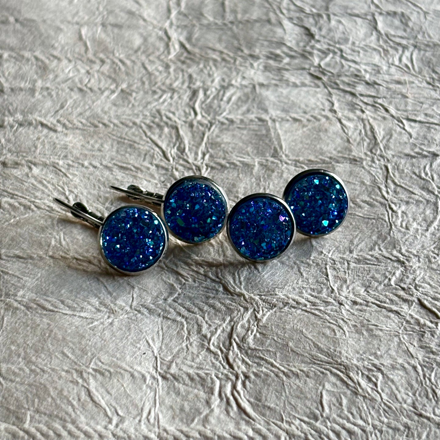 Tahla Stud & Lever-back Cabochon Earrings