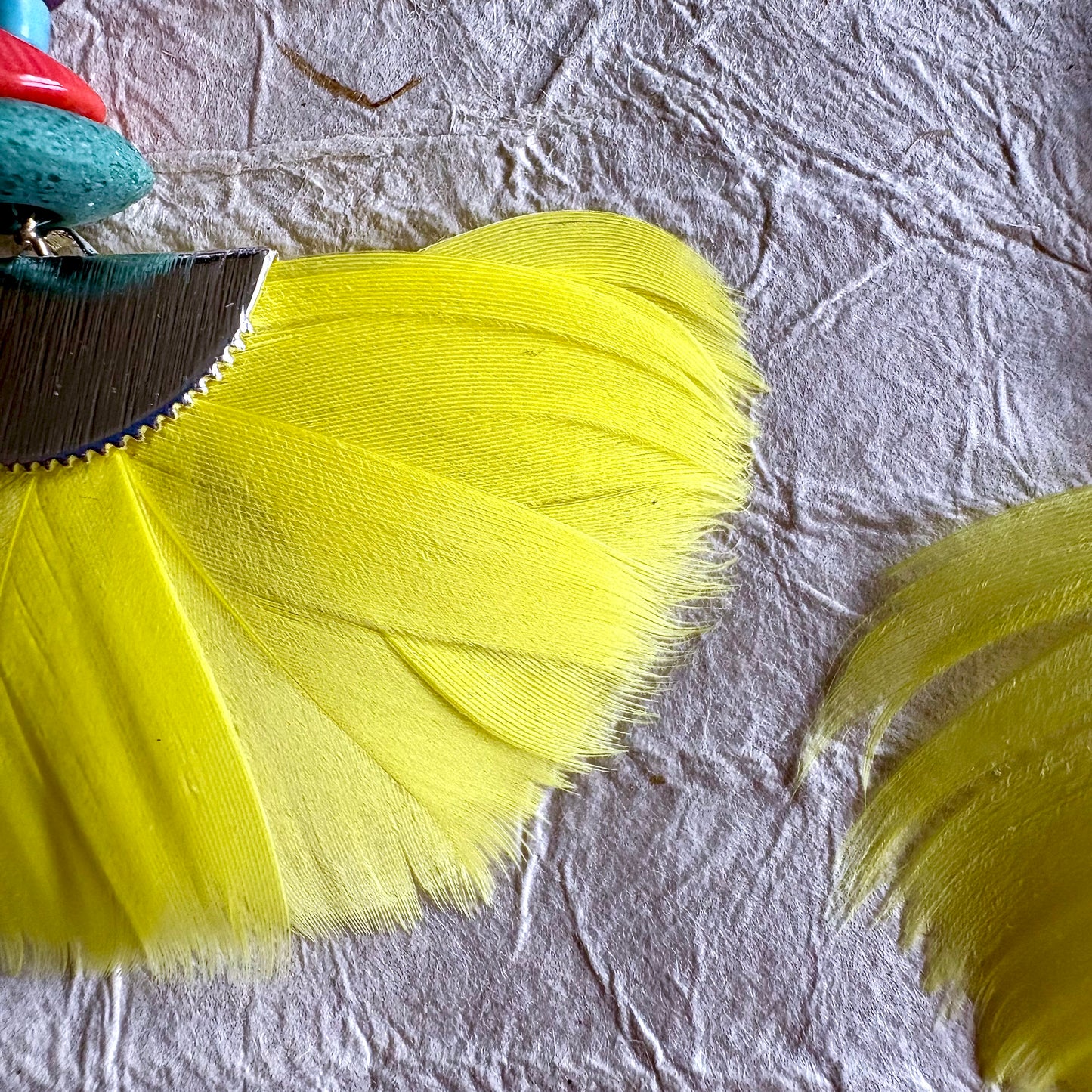 Xeena Feather Hoop Earrings