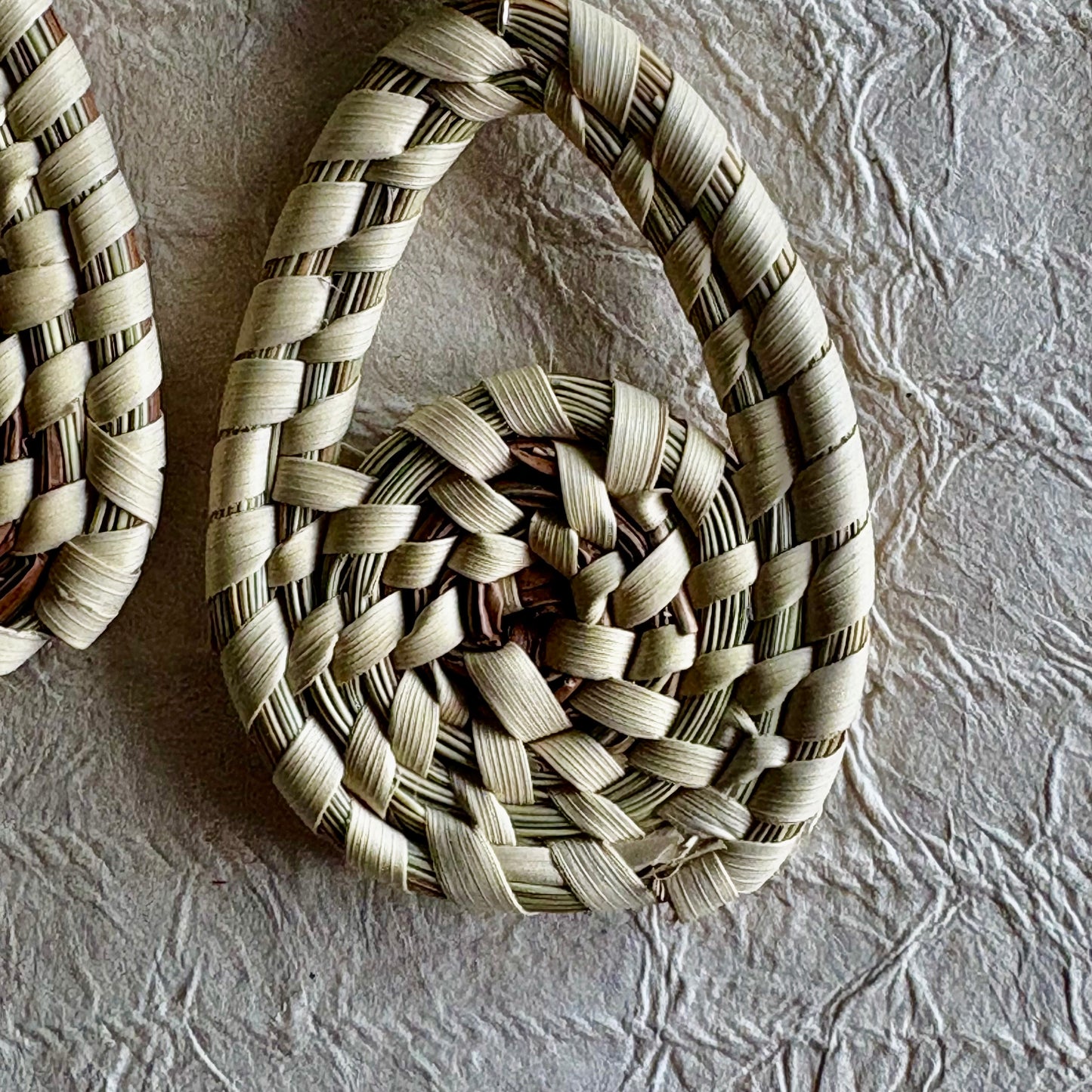 Akosua Sweetgrass Loop Earrings