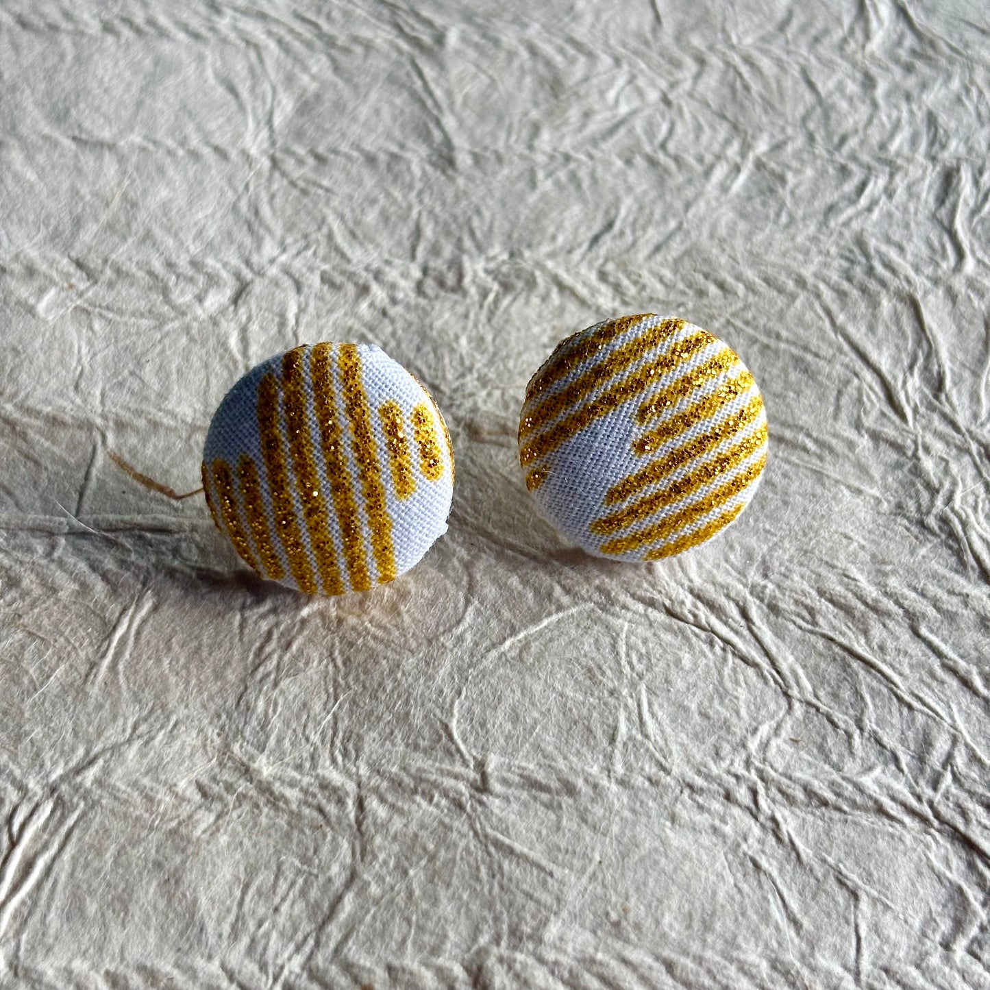 Rayna Ankara Fabric Stud Earrings