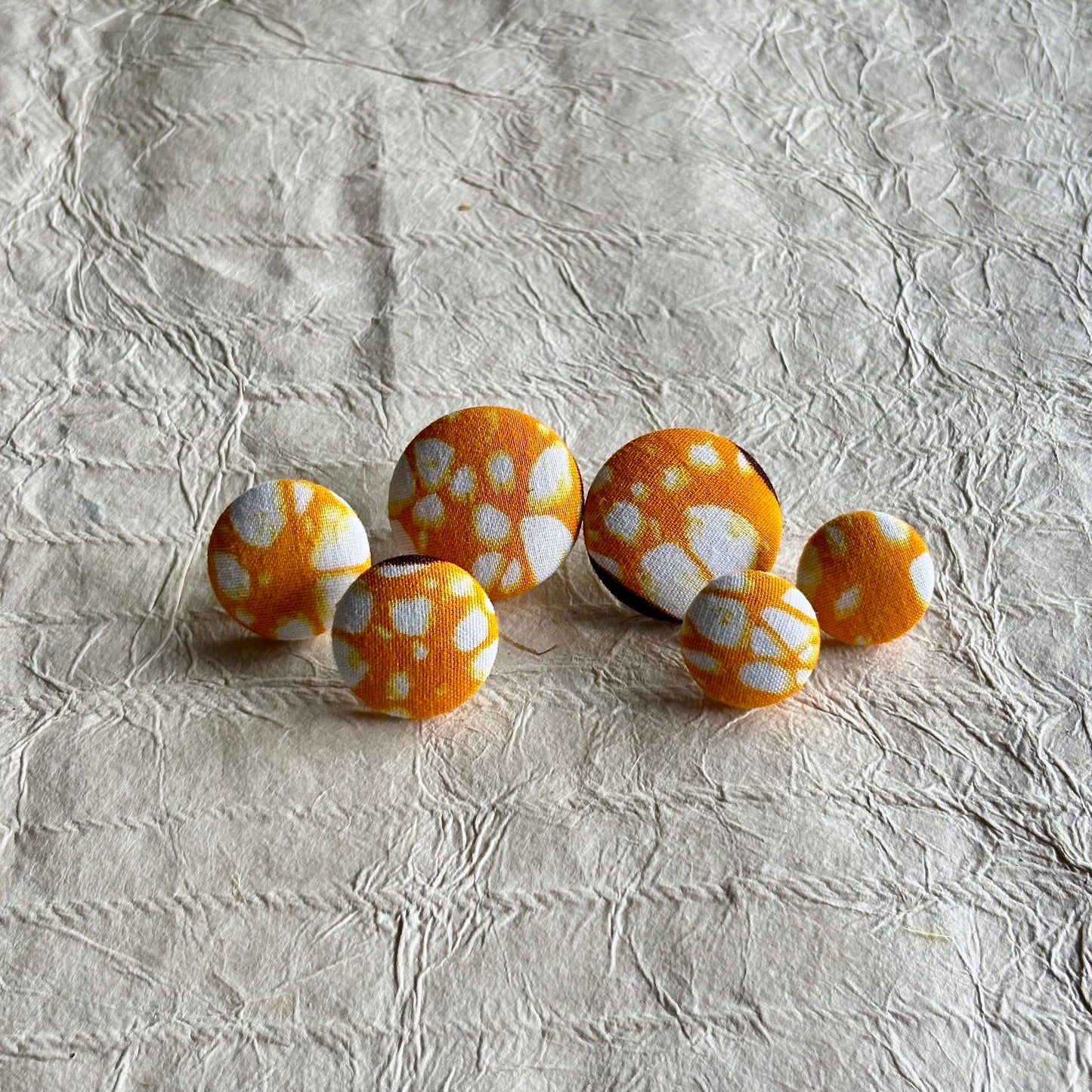 Tanji Ankara Fabric Stud Earrings