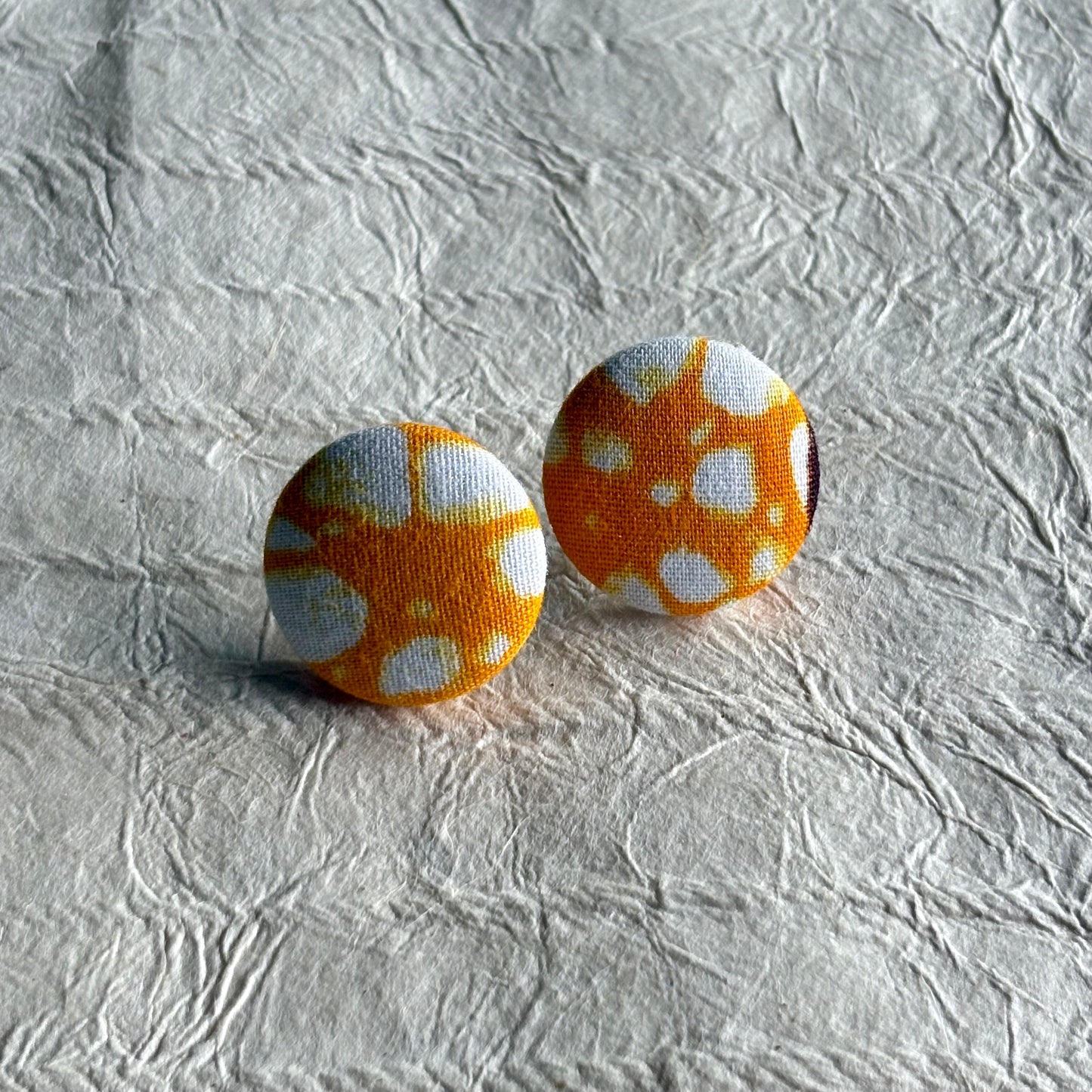 Tanji Ankara Fabric Stud Earrings