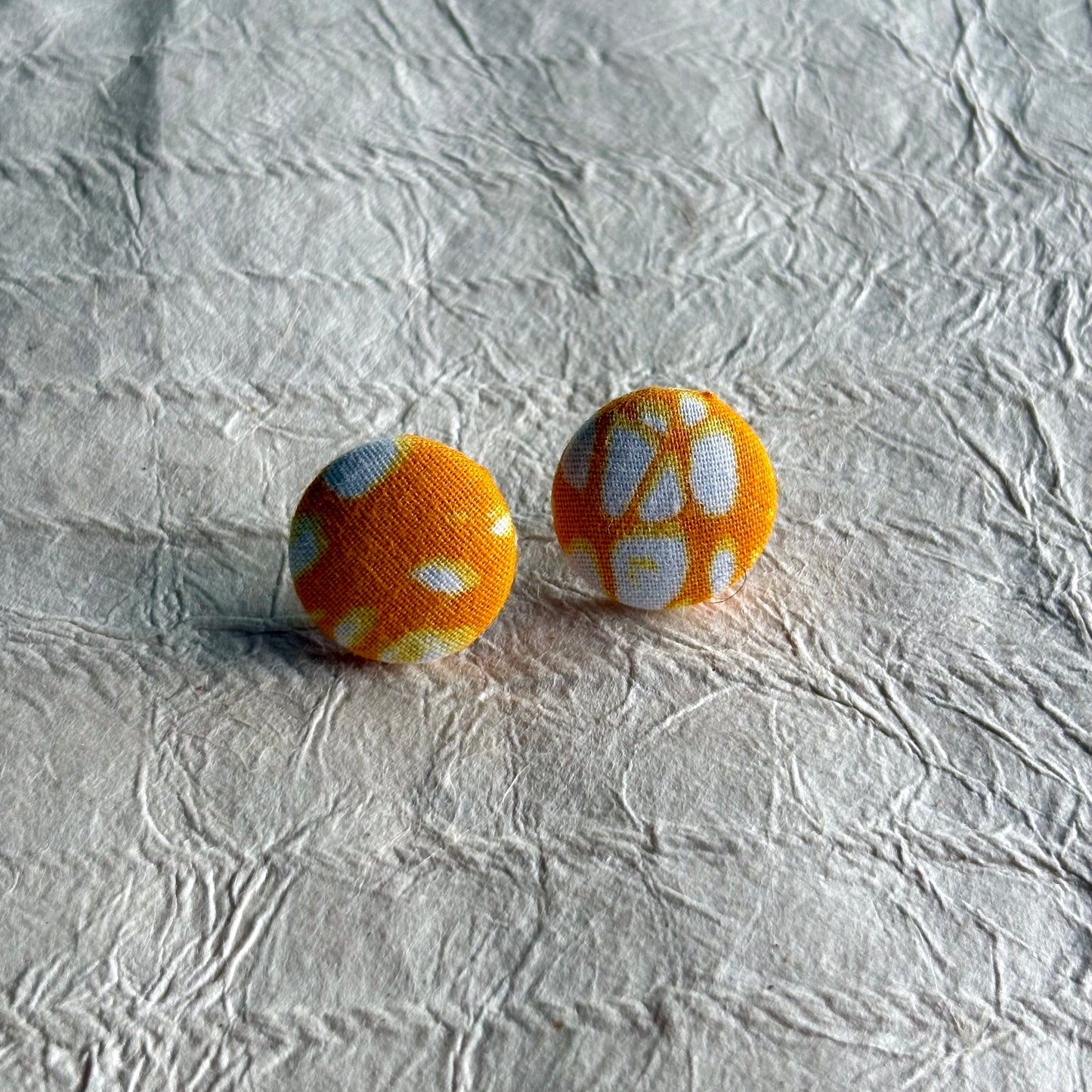 Tanji Ankara Fabric Stud Earrings
