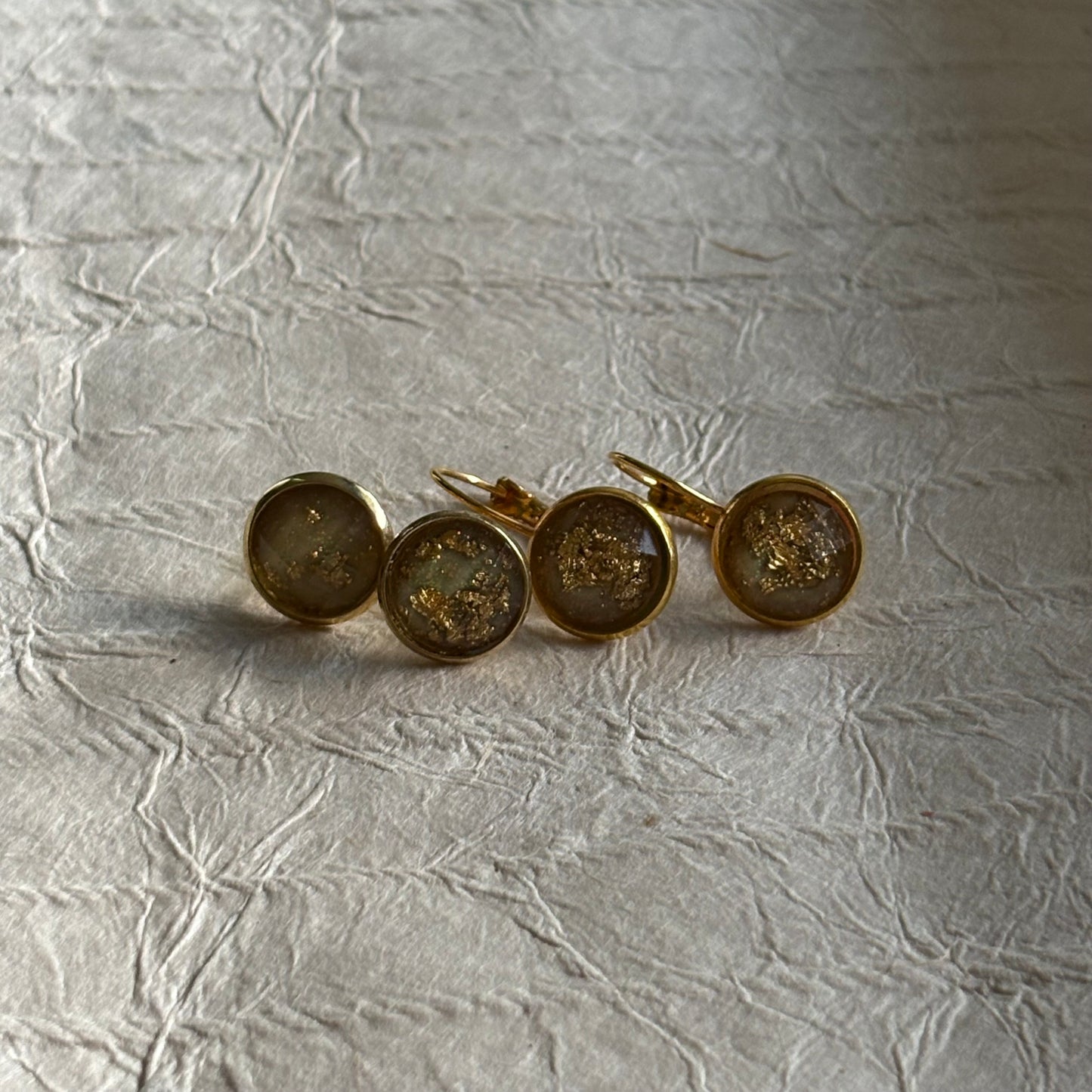 Cynthia Stud & Lever-back Cabochon Earrings