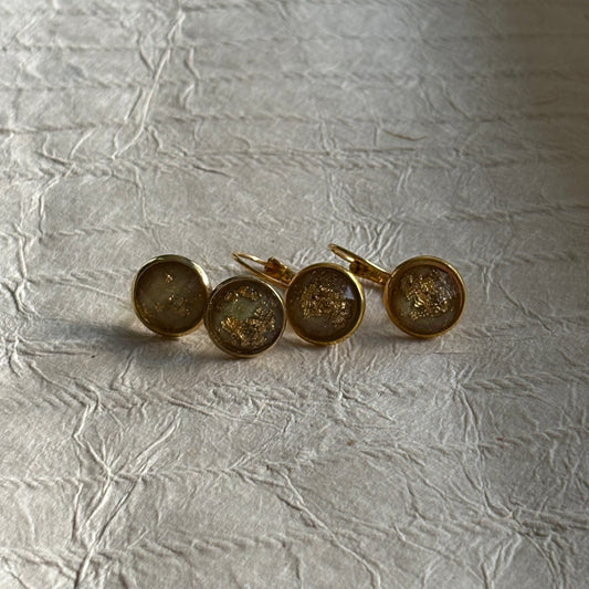 Cynthia Stud & Lever-back Cabochon Earrings