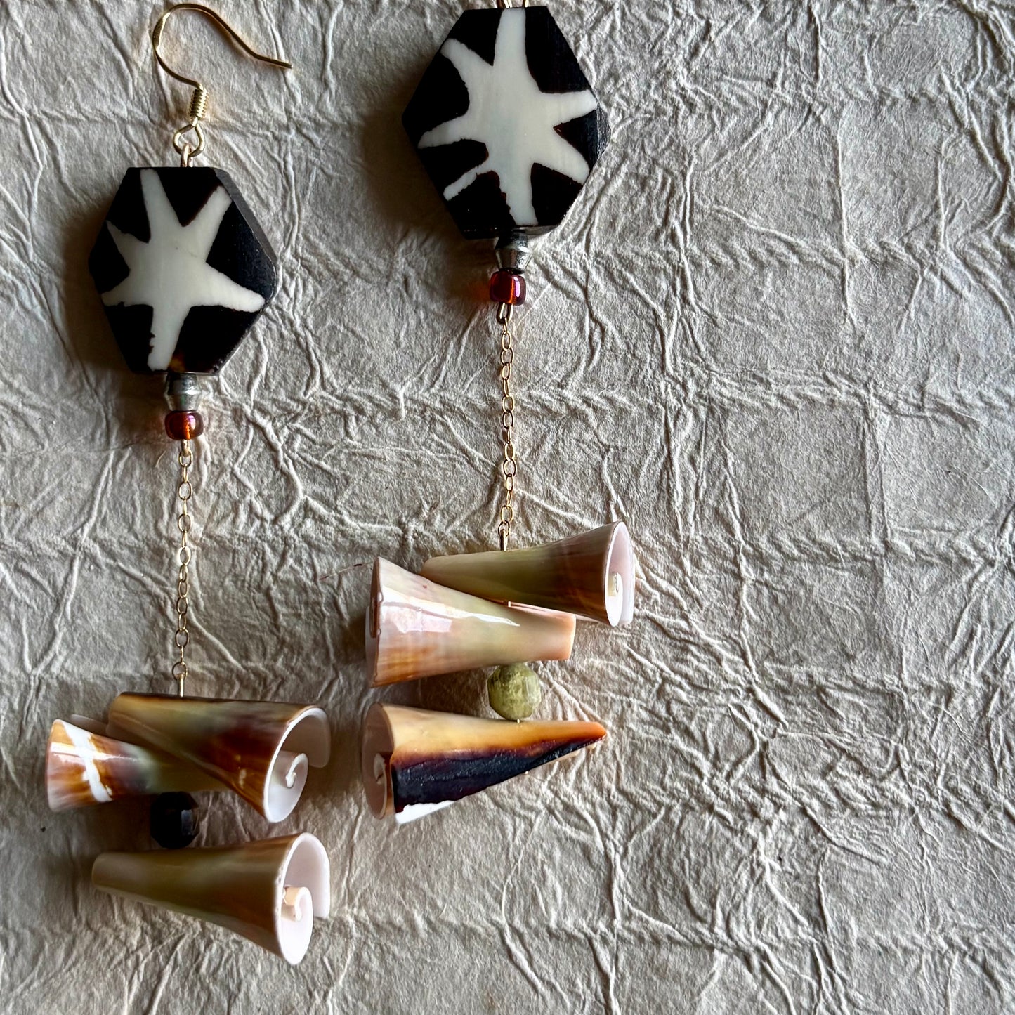 Natasha Seashell Dangle Earrings