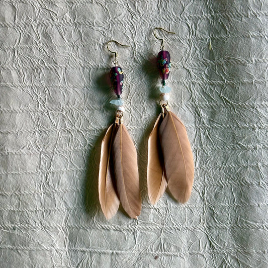 Ledisi Feather Dangle Earrings