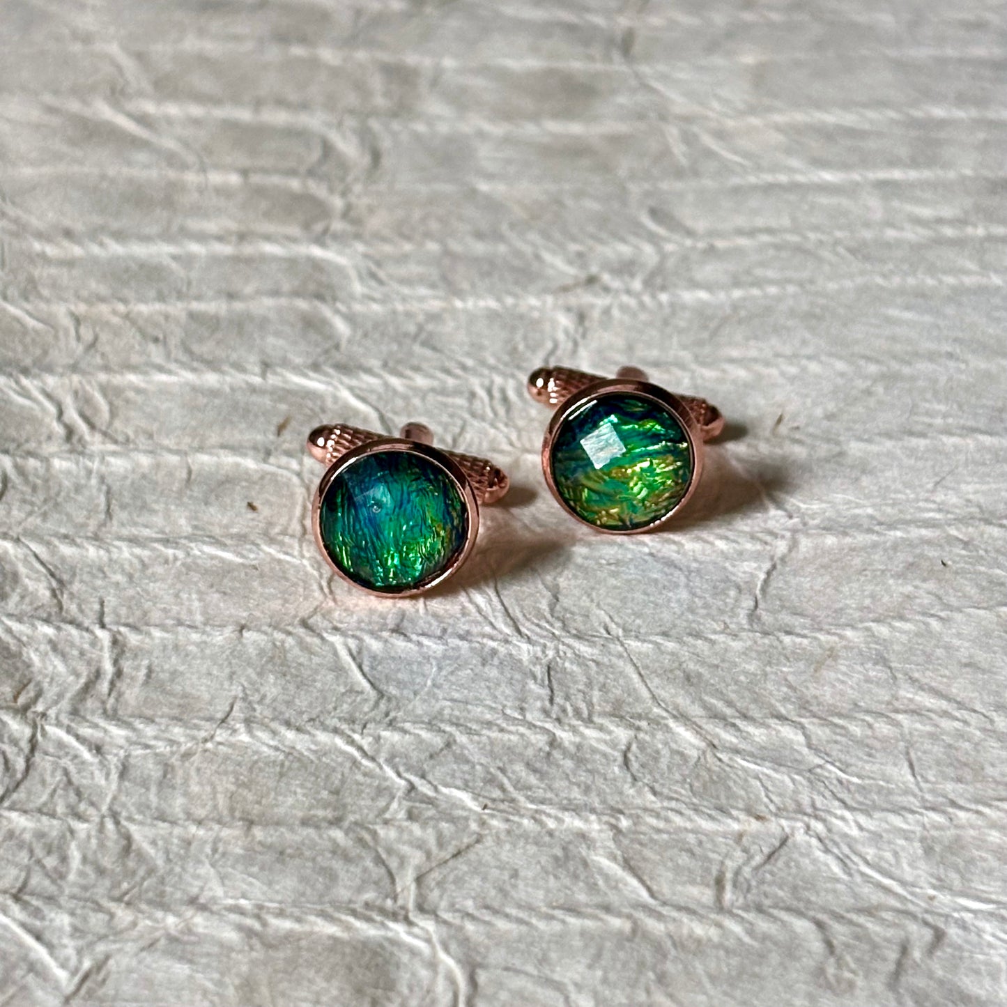 Amadeo Iridescent Cabochon Cufflinks