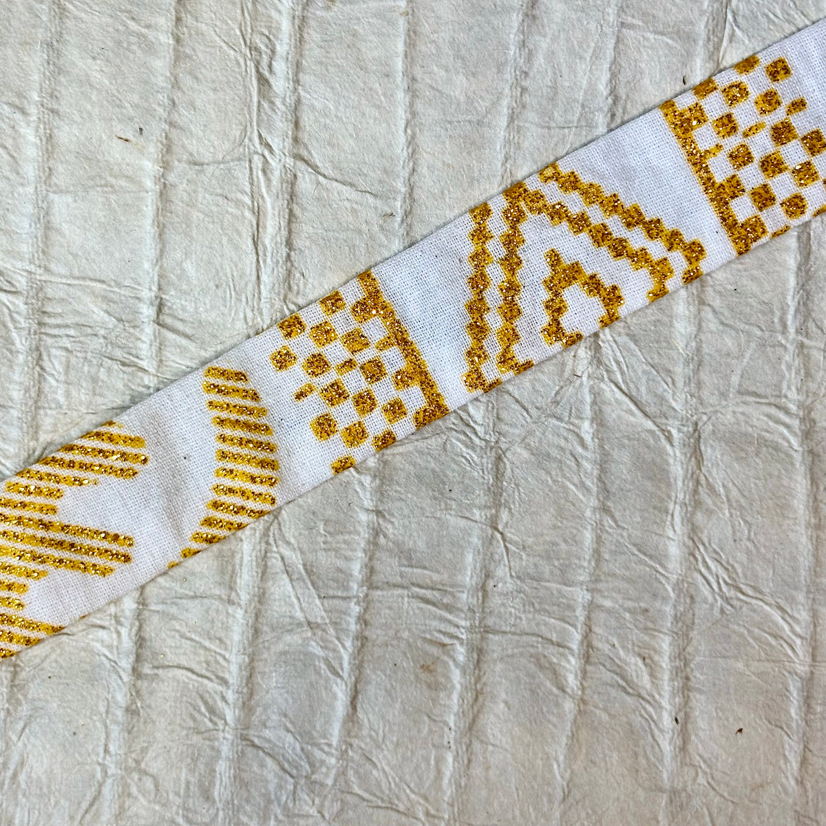Naja Ankara Gold-trim Cotton Choker