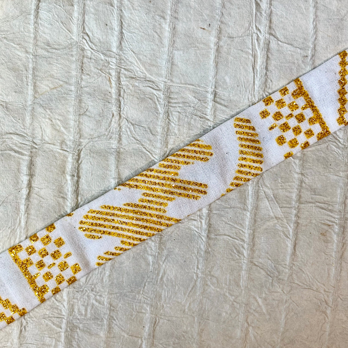 Naja Ankara Gold-trim Cotton Choker