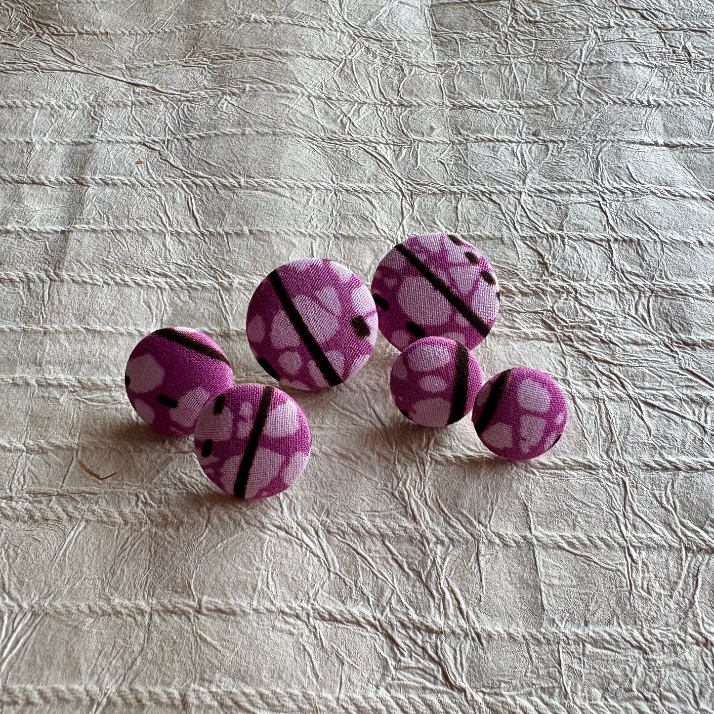 Hibaq Ankara Fabric Stud Earrings
