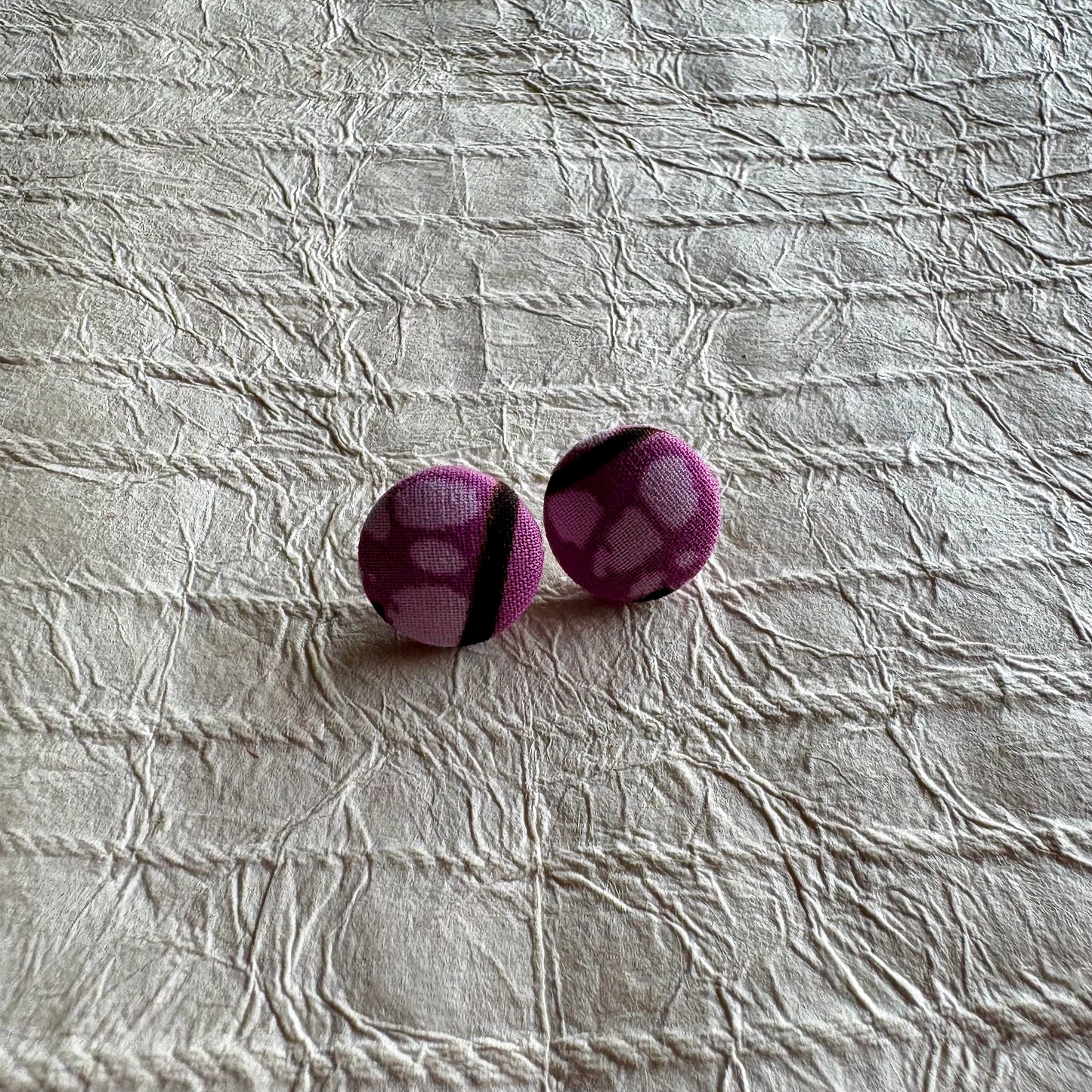 Hibaq Ankara Fabric Stud Earrings