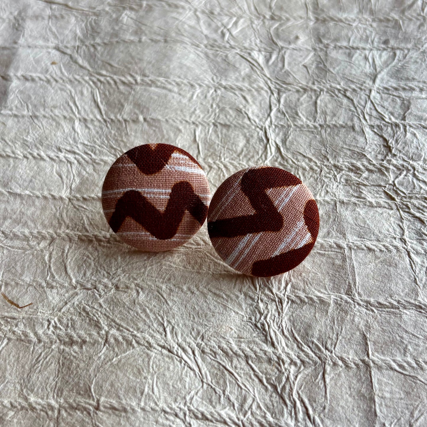 Chidey Ankara Fabric Stud Earrings