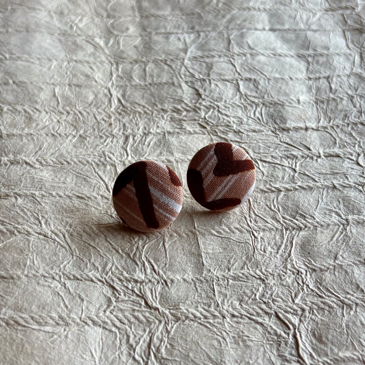 Chidey Ankara Fabric Stud Earrings