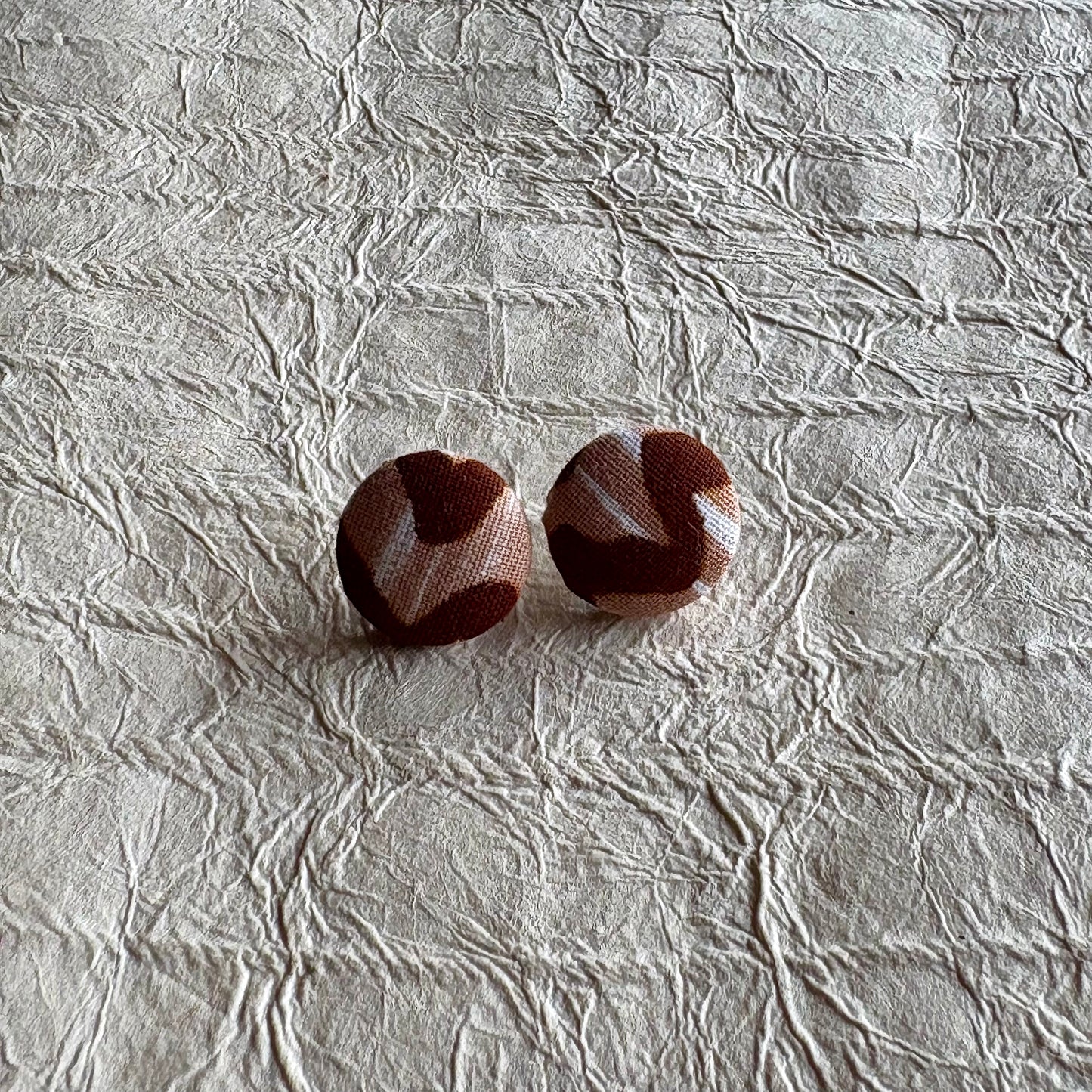 Chidey Ankara Fabric Stud Earrings