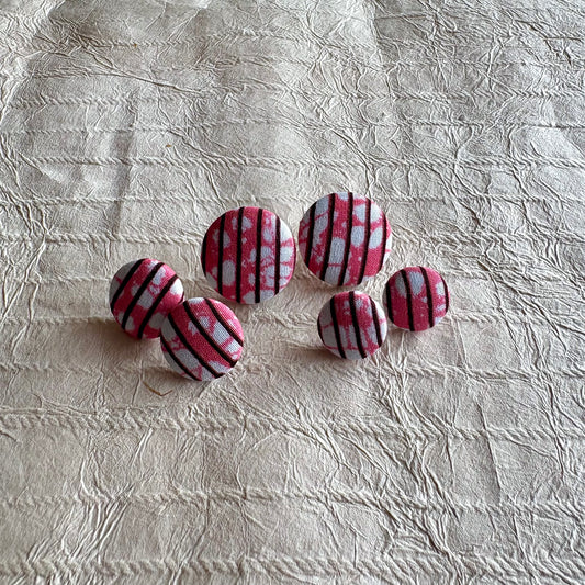 Omayra Ankara Fabric Stud Earrings