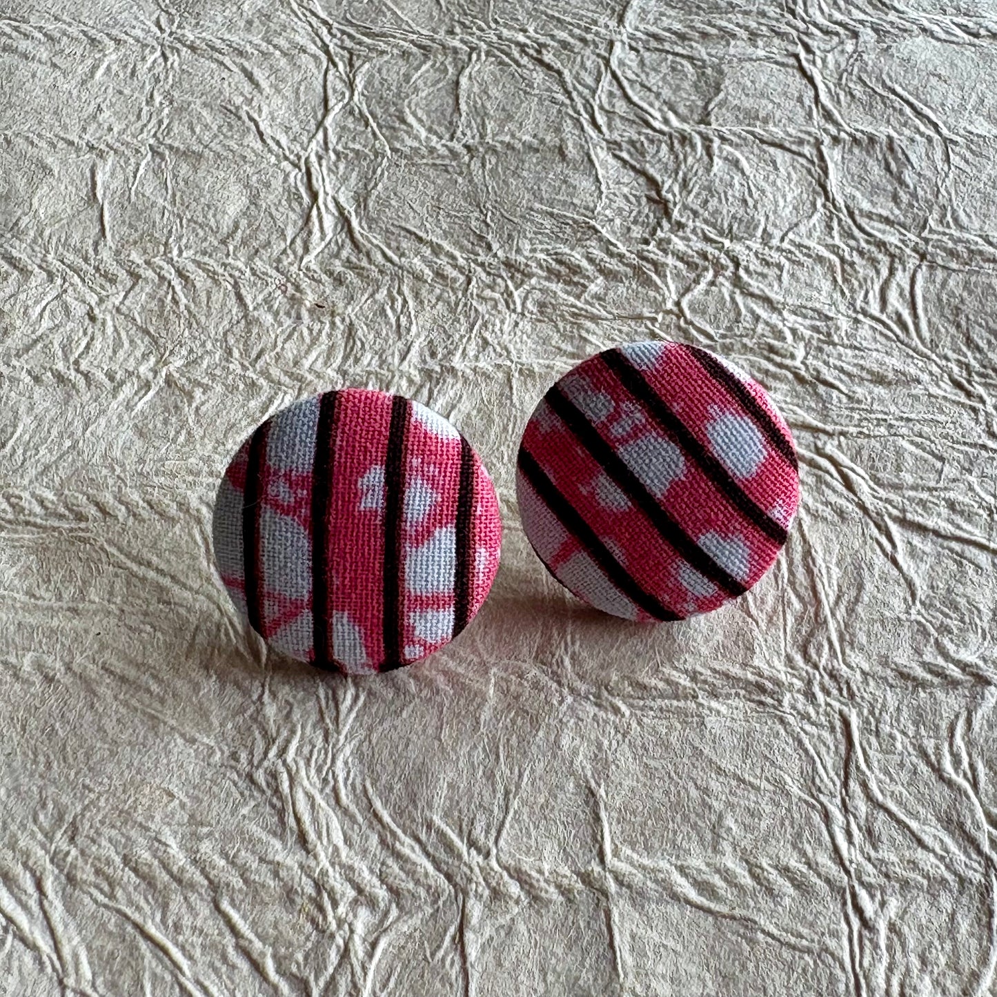 Omayra Ankara Fabric Stud Earrings