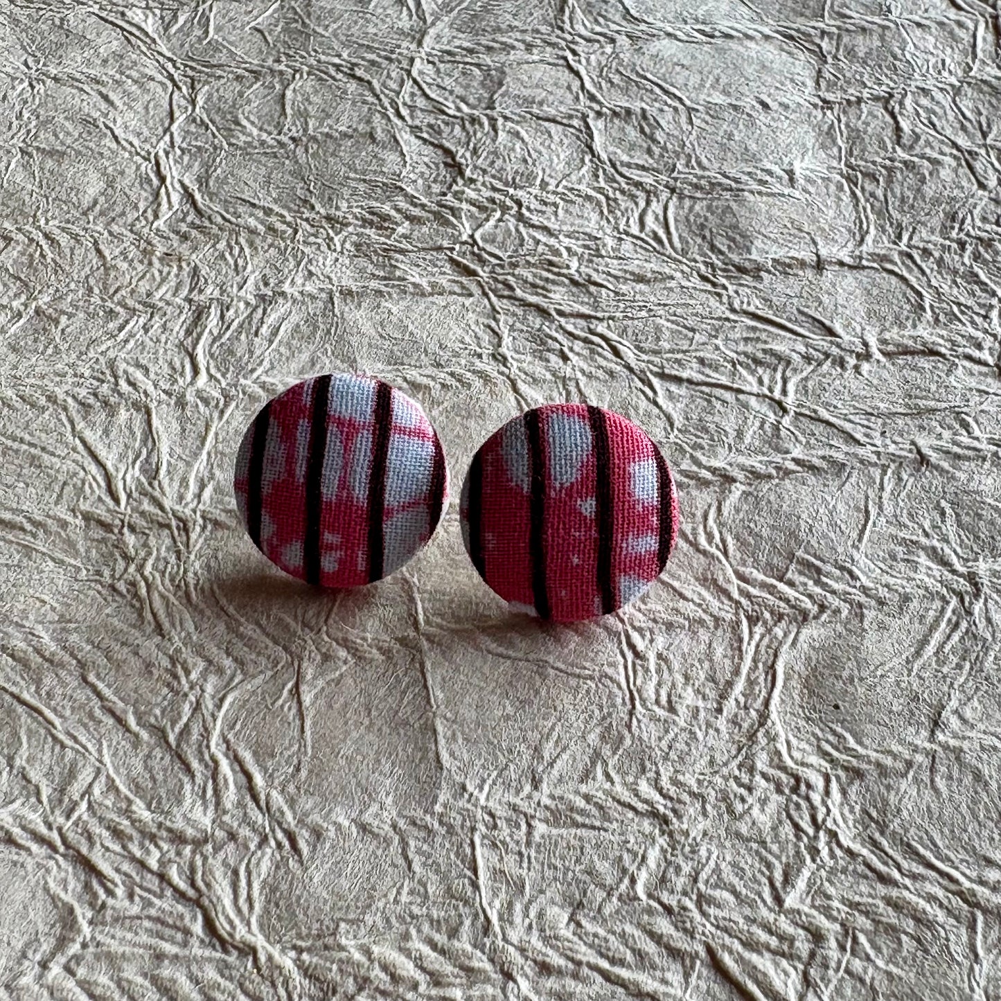Omayra Ankara Fabric Stud Earrings