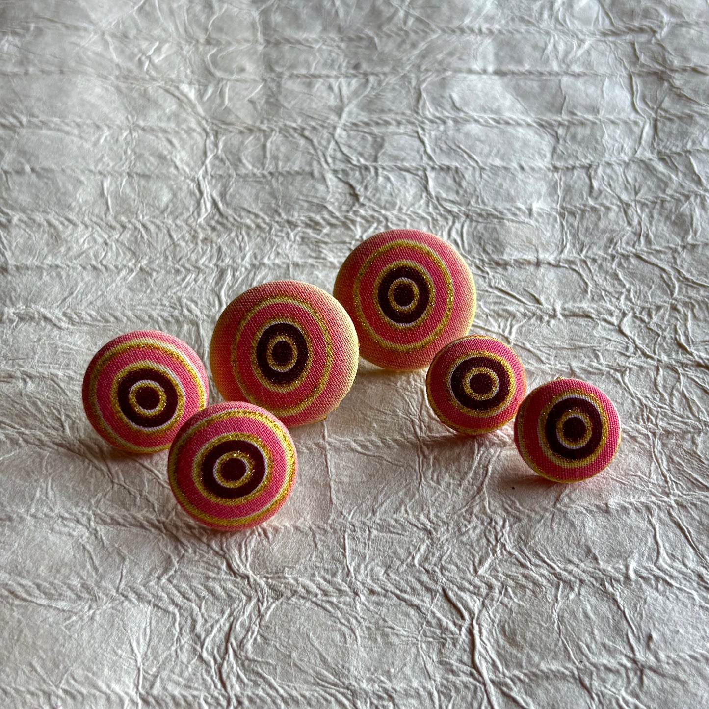 Yumna Ankara Fabric Stud Earrings