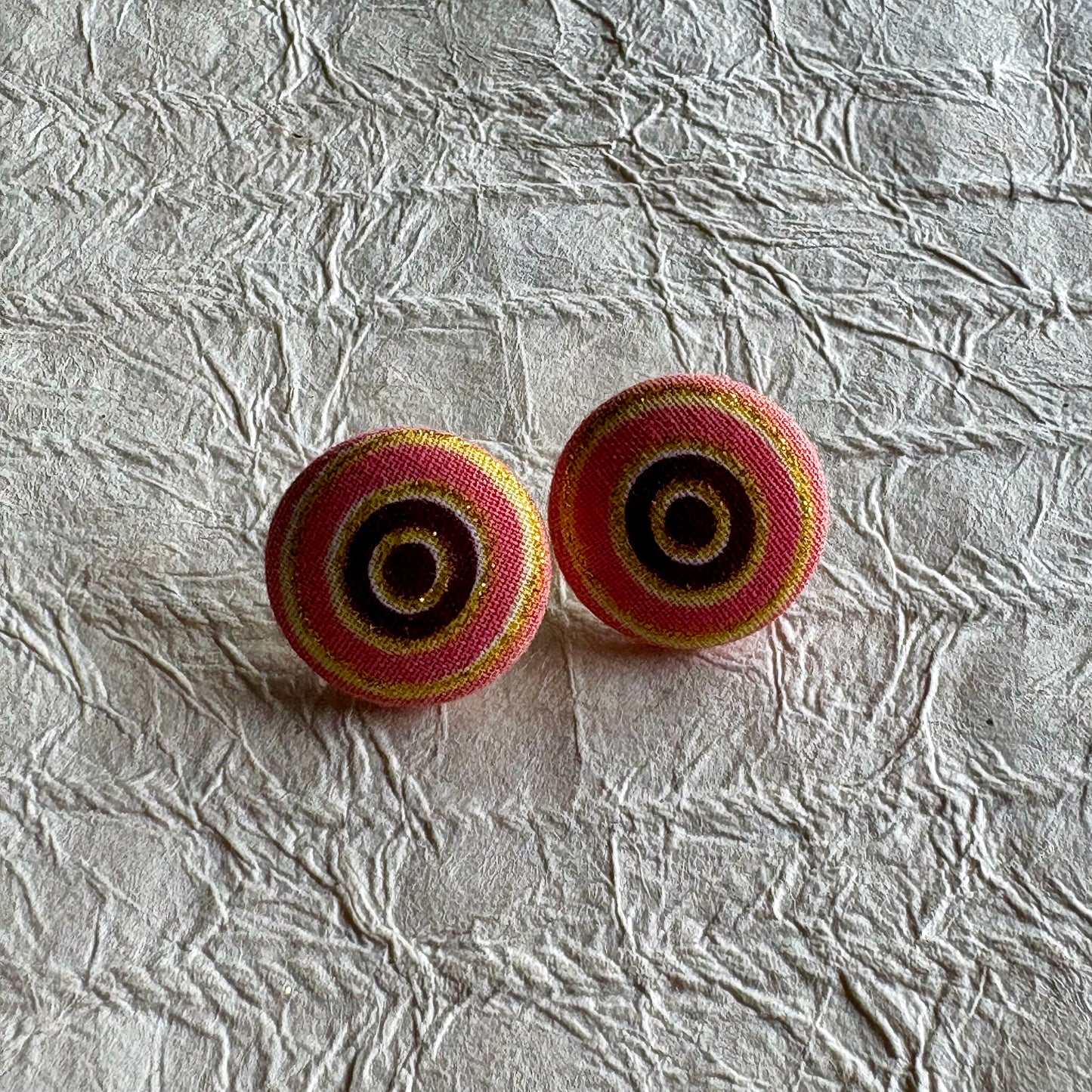 Yumna Ankara Fabric Stud Earrings