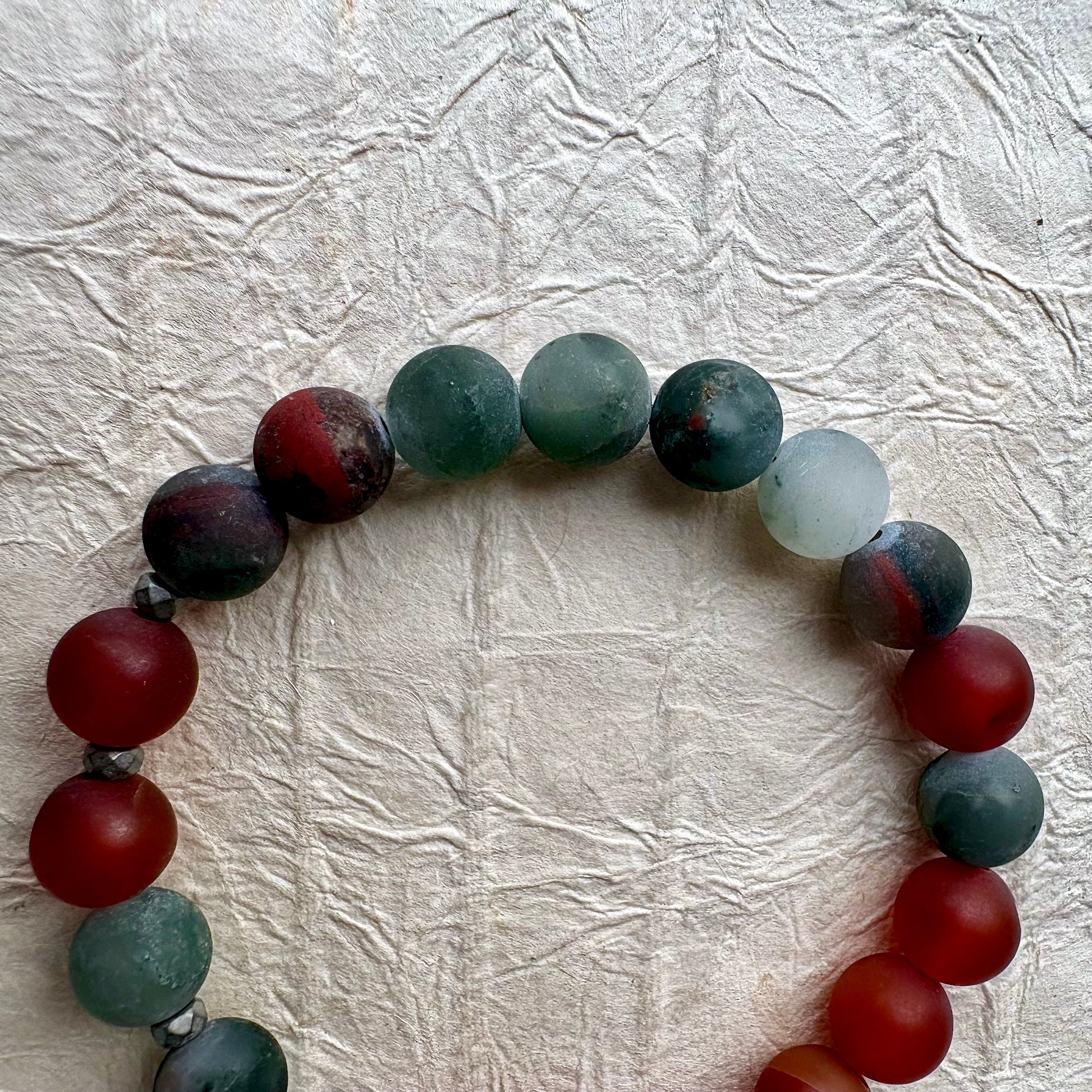 bracelet made with gemstones from Africa