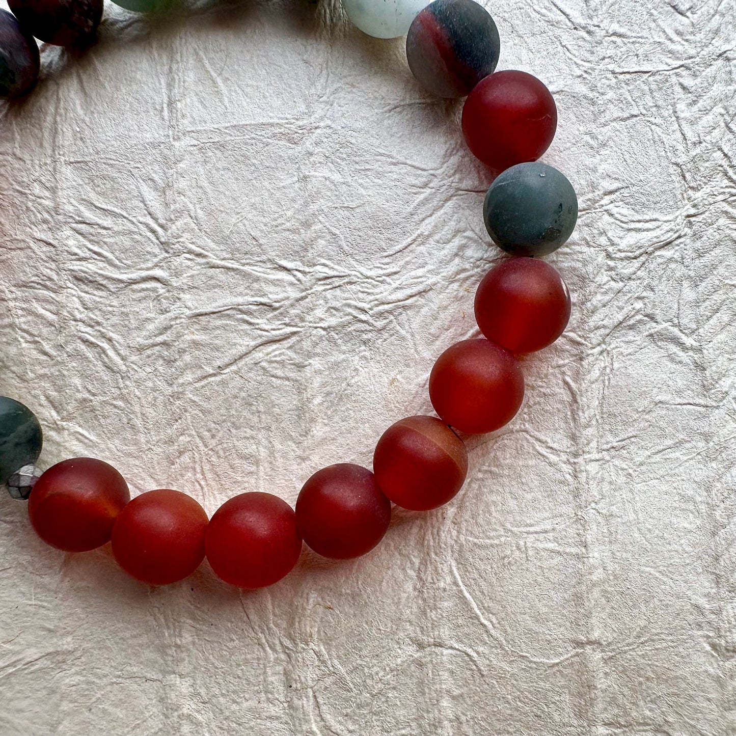 bracelet made with gemstones from Africa