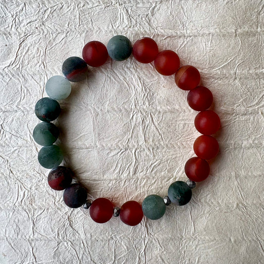 bracelet made with gemstones from Africa