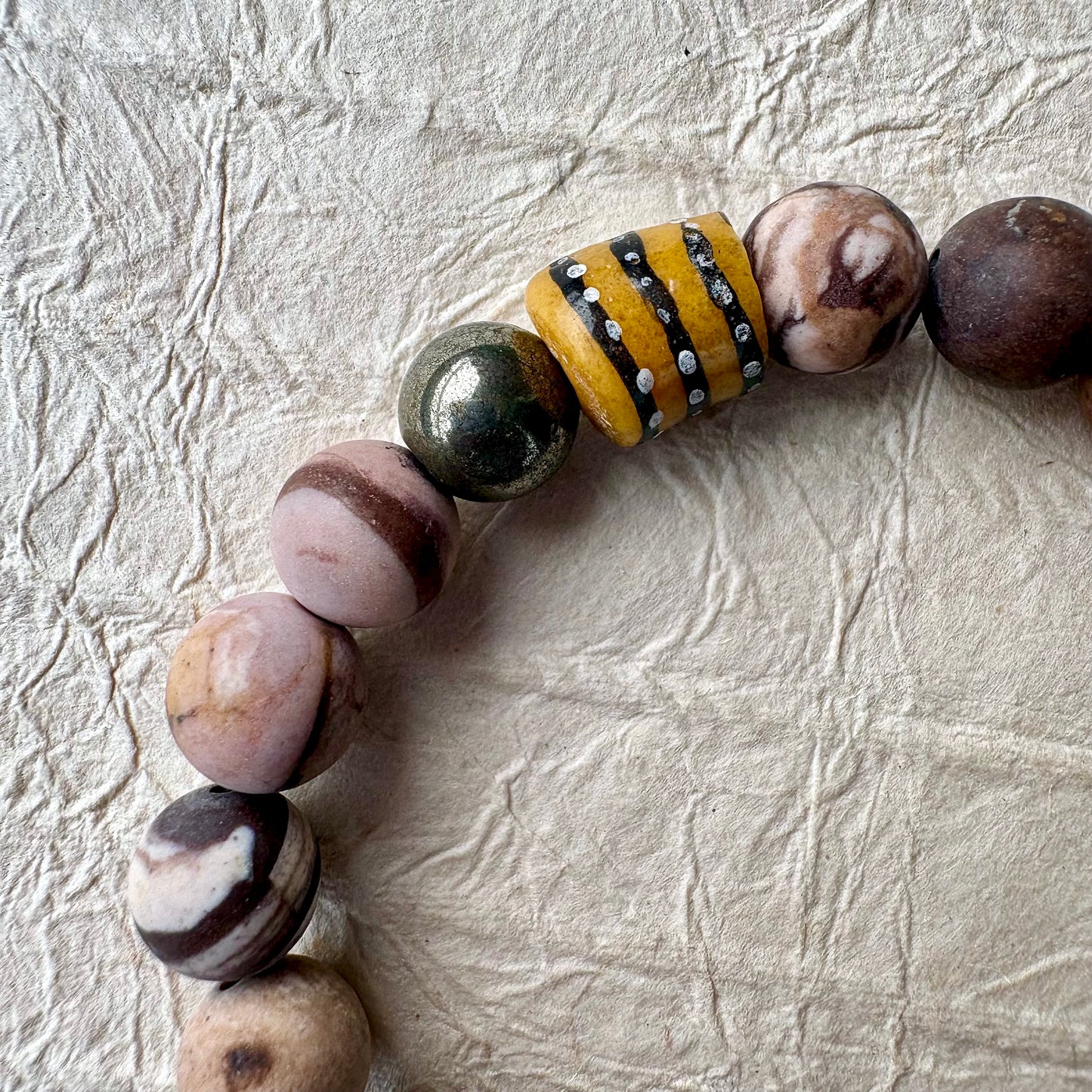 brown zebra jasper bracelet 