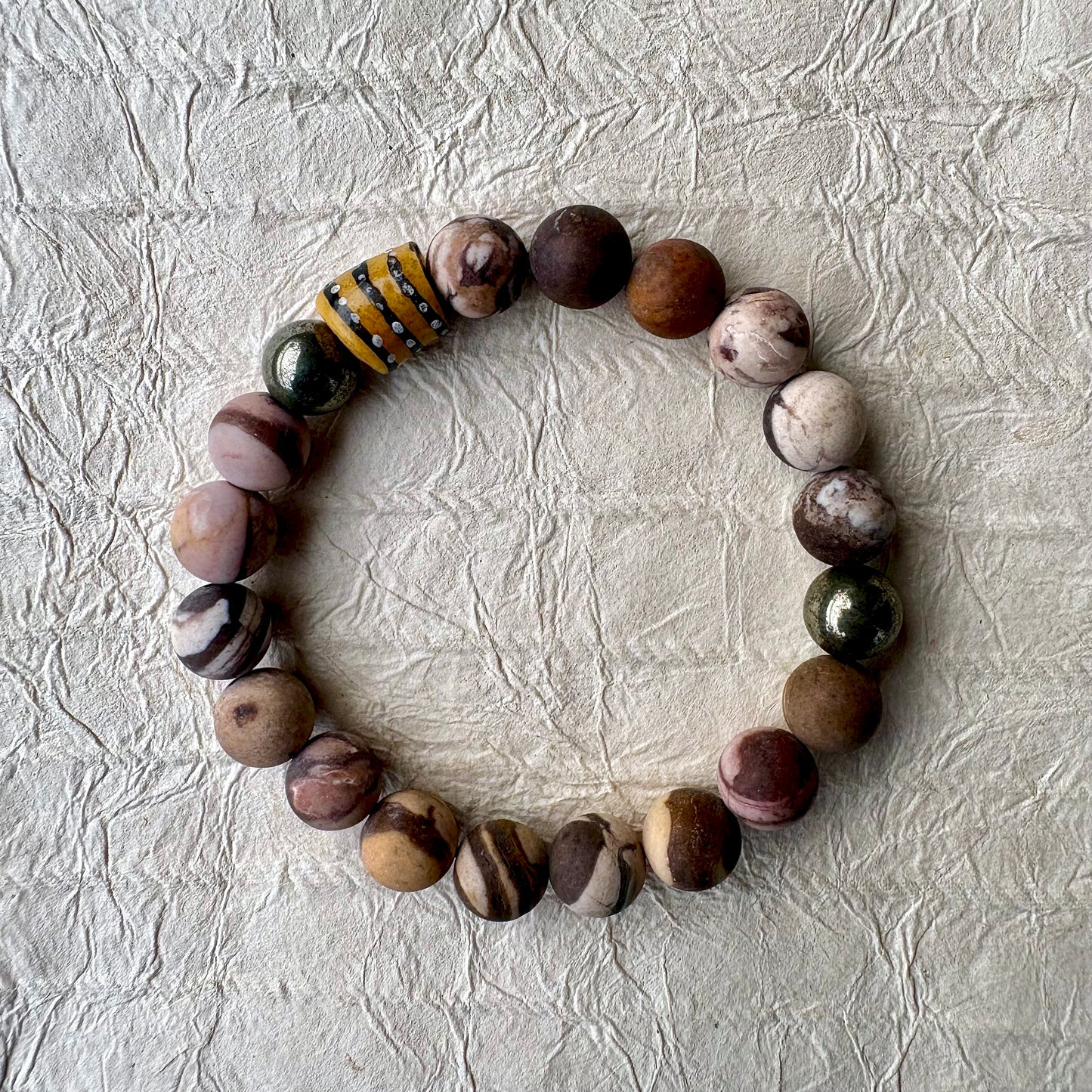 brown zebra jasper bracelet 